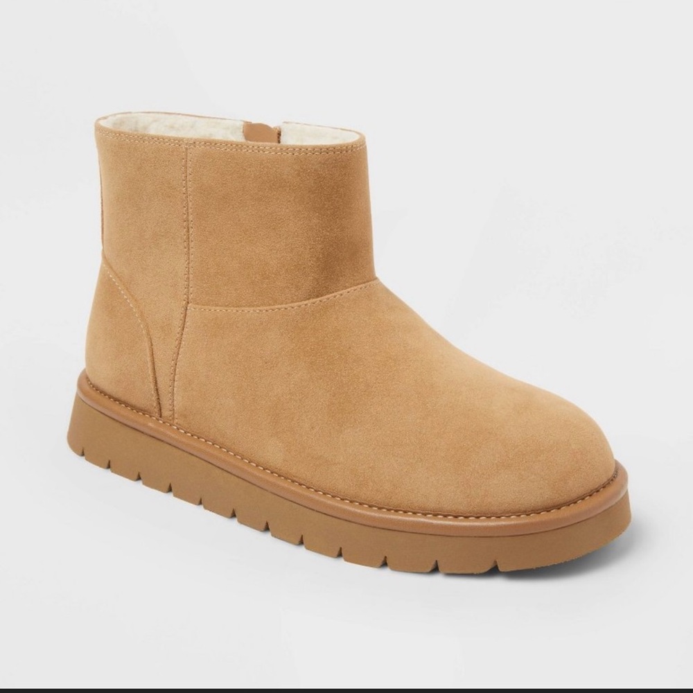 Universal Thread Target Tan Microsuede Ankle Boot… - image 2